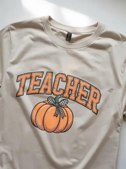 Adorable Pumpkin Teacher Halloween Shirt for Fall - Image 9