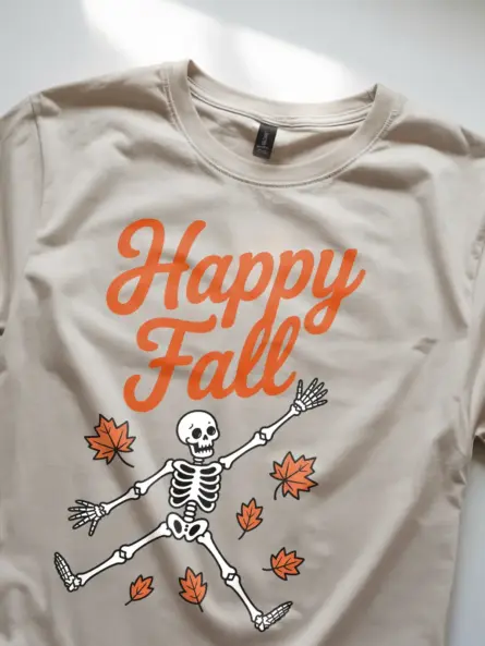 natural Shirt – Happy Fall Skeleton T-Shirt