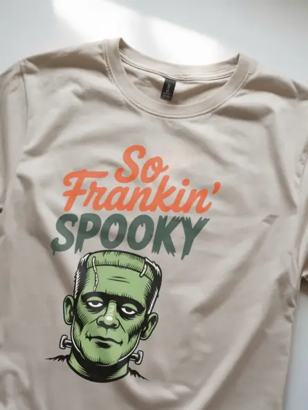 Hilarious Retro Frankenstein Spooky T-Shirt – So Frankin’ Funny Halloween Tee - Image 8