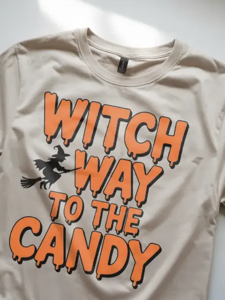 Witch Way to the Candy Shirt – Funny Halloween Tee for Kids & Parents - Image 8