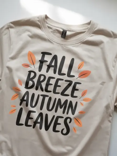 Autumn Leaves T-Shirt – Minimalist Fall Quote Tee for Cozy Aesthetic - Image 8