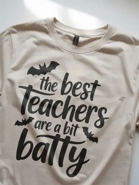 Batty Teacher Halloween Shirt – Funny Halloween Tee for Educators & Classroom Spirit - Image 9
