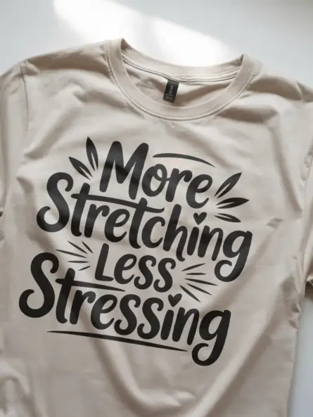 Soothing More Stretching Less Stressing T-Shirt - Image 8