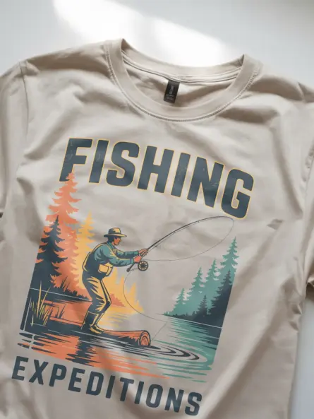 Retro FishingT Shirt – Vintage Expedition Tee for Fly Fishermen & Outdoor Fans - Image 8