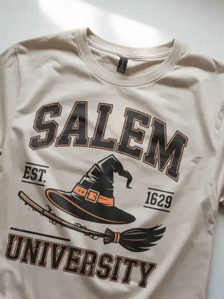 Bold Salem University Witch Shirt – Vintage Academia Tee - Image 8
