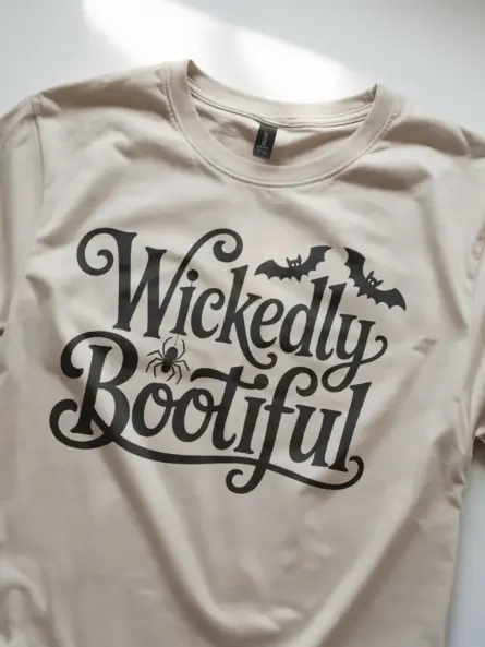 Wickedly Bootiful Halloween Shirt – Stylish Tee for Women & Girls - Image 8