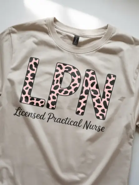 natural leopard print lpn shirt