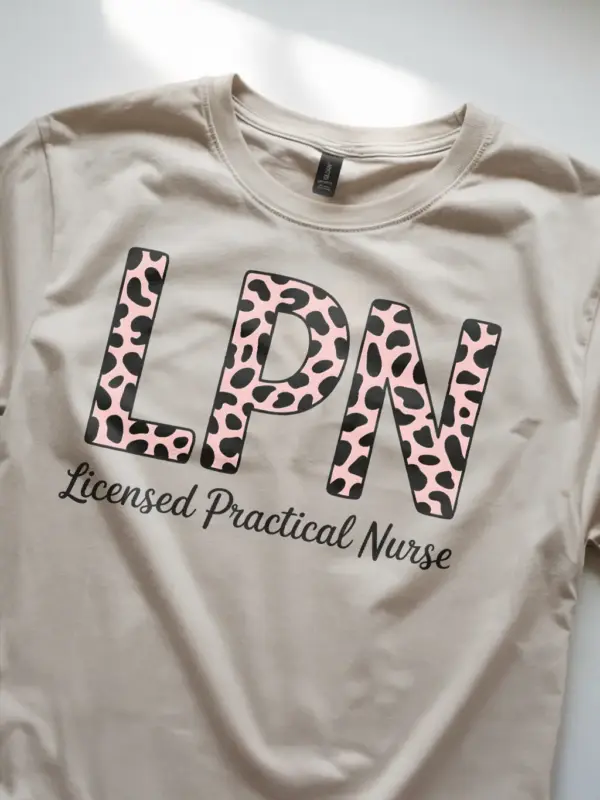natural leopard print lpn shirt