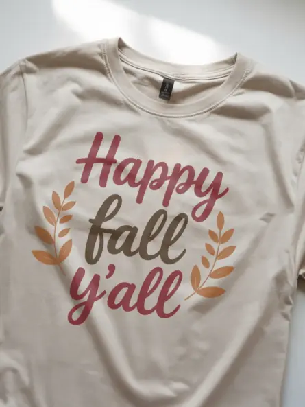Happy Fall Y’all T-Shirt – Cozy Southern Autumn Quote Tee for Women - Image 8