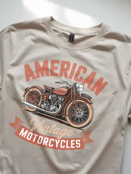 Epic American Vintage Motorcycle T-Shirt – Retro Ride Style - Image 8