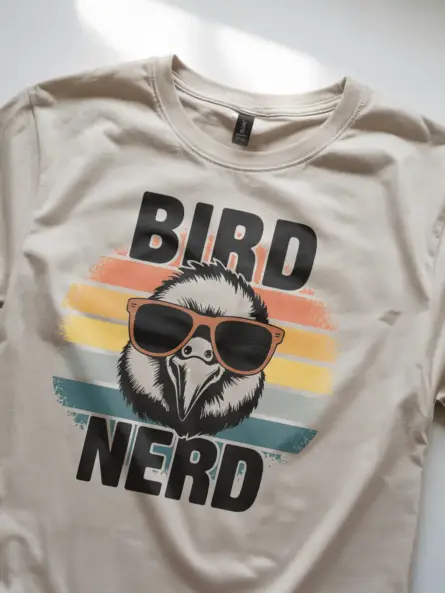 Retro Bird Nerd T-Shirt for Birdwatchers & Ornithology Fans - Image 11
