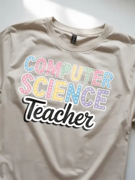 Computer Science Teacher Shirt – Pastel STEM Power Tee - Image 8