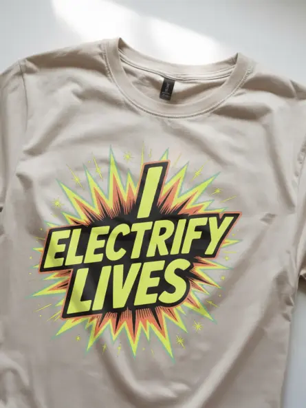 Electrician Gift Comic T-Shirt I Electrify Lives - Image 9