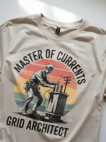 Electrician Vintage T-Shirt – Masters of Currents - Image 9