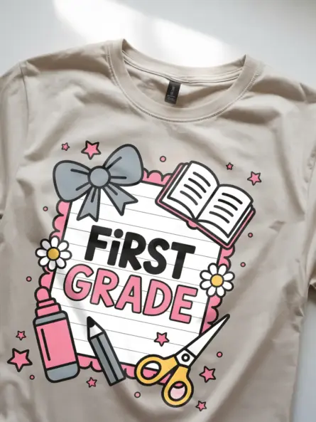 Charming First Grade Shirt – Whimsical Back to School Tee - Image 8