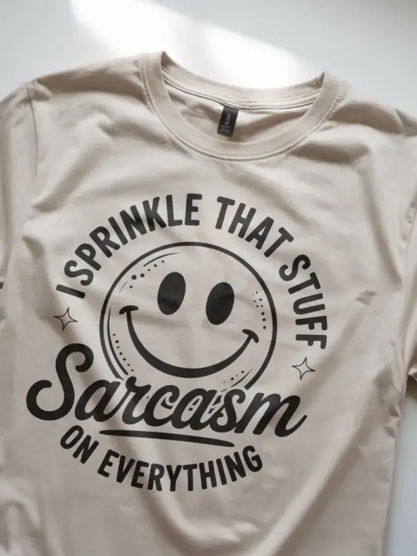 natural I Sprinkle That Stuff sarcasm graphic tee