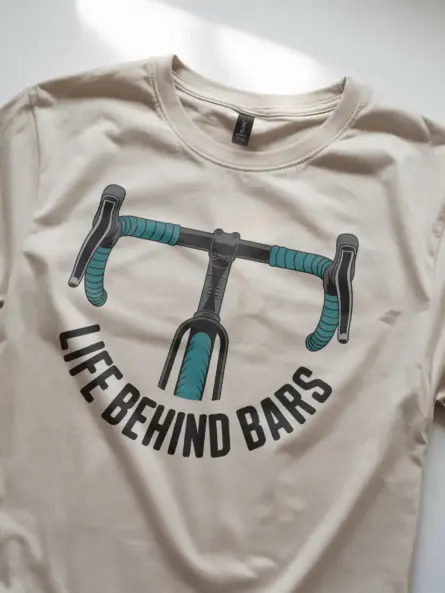 Witty Life Behind Bars Cycling Shirt – Minimalist Road Bike Tee - Image 8