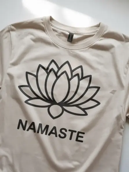 Lotus Flower Namaste Shirt – Minimalist Spiritual Yoga Tee - Image 8