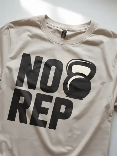 No Rep T-Shirt – Minimalist Kettlebell Workout Tee for CrossFit Athletes - Image 8