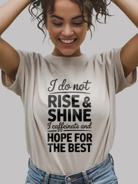 natural Funny Not a Morning Person Coffee T-Shirt