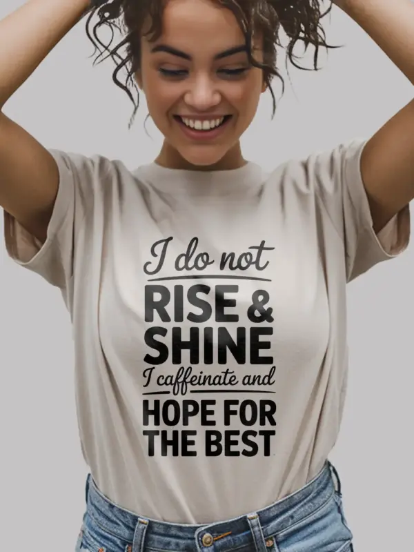 natural Funny Not a Morning Person Coffee T-Shirt