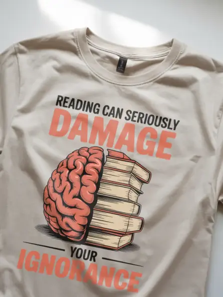 Reading Brain Shirt – Clever Educational Tee for Book Lovers - Image 8