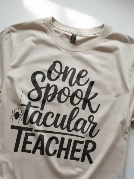 One Spooktacular Teacher Shirt – Cute Halloween Tee for Classroom Fun - Image 8