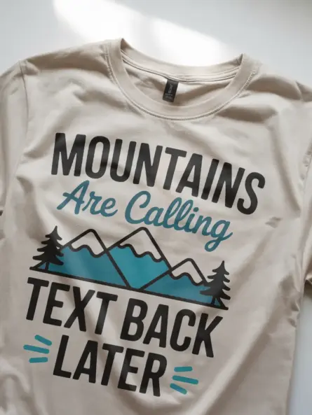 Adventure Mountain T-Shirt – Minimalist Nature Graphic for Hikers - Image 8