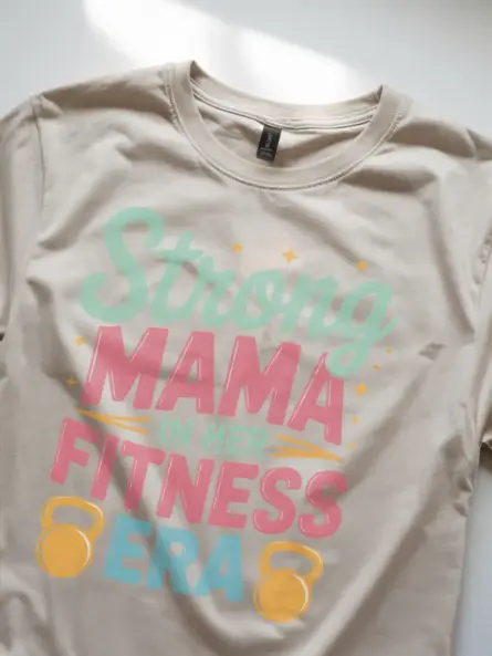 Strong Mama Fitness Era T-Shirt for Postpartum & Fit Moms - Image 9