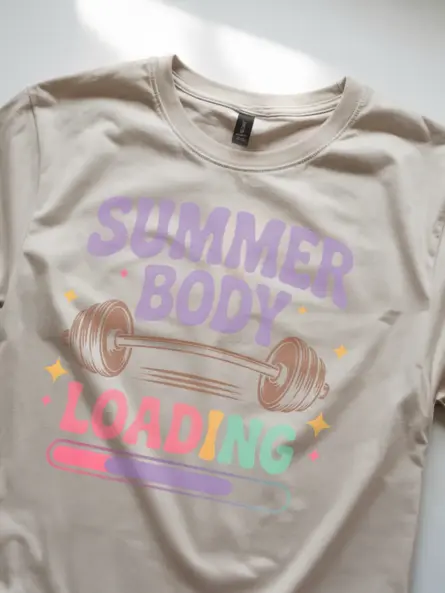 Summer Body Loading T-Shirt – Retro Gym Graphic Tee - Image 9