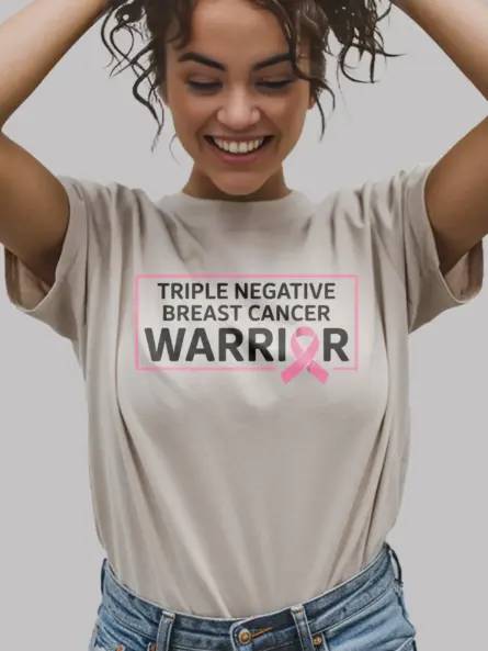 Triple Negative Breast Cancer Warrior Shirt – Clean Bold Statement - Image 11