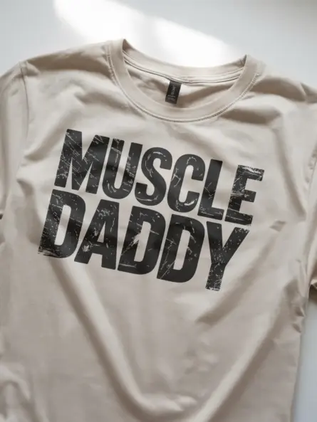 Vintage Muscle Daddy Gym T-Shirt - Image 8