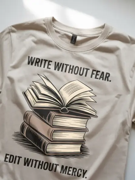 Timeless Vintage Writer T-Shirt – Bold Quote for Authors & Editors - Image 8