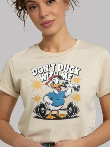 Funny Gym Duck Shirt – Don't Duck With Me Tee for Workout Lovers - Image 9