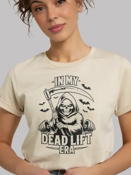 Grim Reaper Deadlift T-Shirt – Funny Powerlifting Gym Shirt for Halloween - Image 9