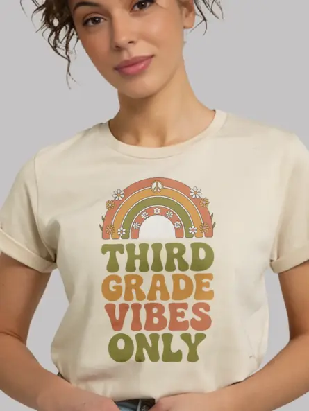 Groovy Third Grade Vibes Shirt – Retro Teacher Tee - Image 9