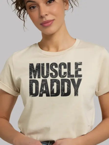 Vintage Muscle Daddy Gym T-Shirt - Image 9