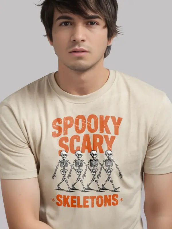 Natural lifestyle view – nostalgic natural skeleton meme Halloween shirt for Gen Z
