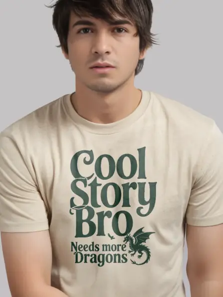 Cool Story Bro Needs More Dragon T-Shirt - Image 12