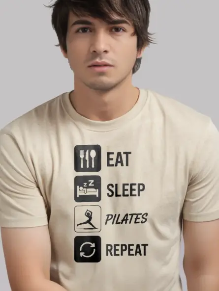 Motivational Eat Sleep Pilates T-Shirt for Instructors & Pilates Lovers - Image 9