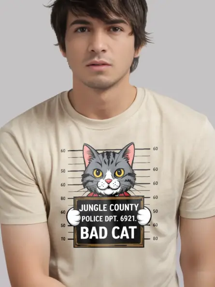 Funny Cat Mugshot T-Shirt for Pet Lovers - Image 12