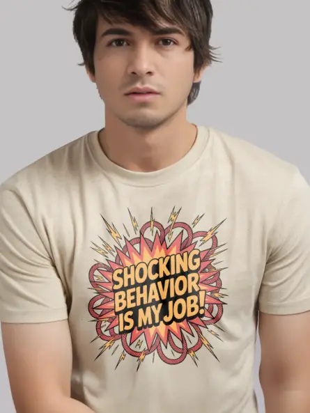 Funny Electrician Humor T-Shirt – Shocking Behavior Is My Job - Image 8