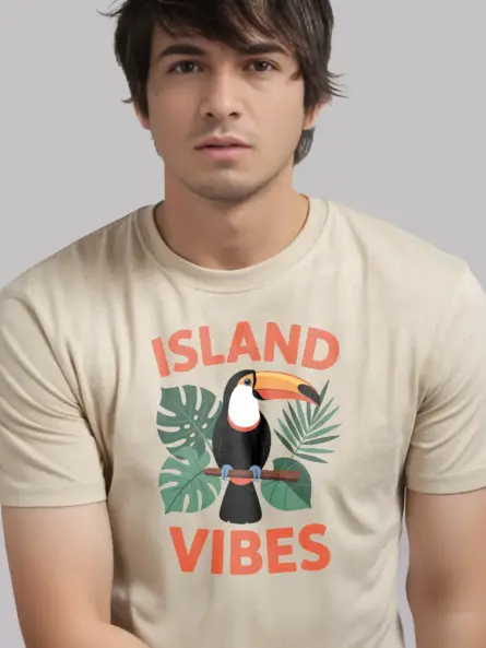Island Vibes T-Shirt for Summer Vacation – Tropical Retro Tee - Image 9