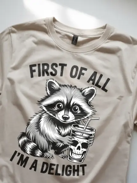 Hilarious Funny Raccoon Delight T-Shirt for Meme Fans - Image 11