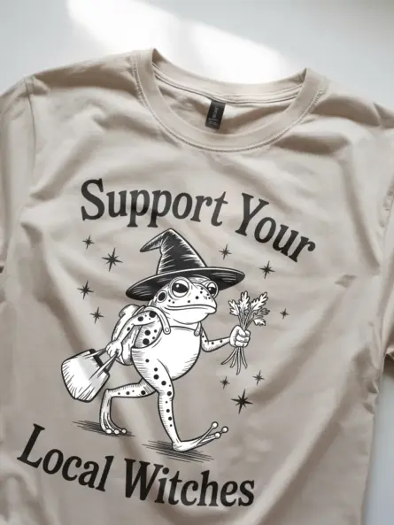 Whimsical Support Your Local Witches Shirt - Image 8