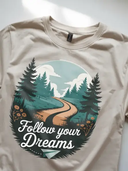 Follow Your Dreams Adventure Shirt – Vintage Nature Tee - Image 8