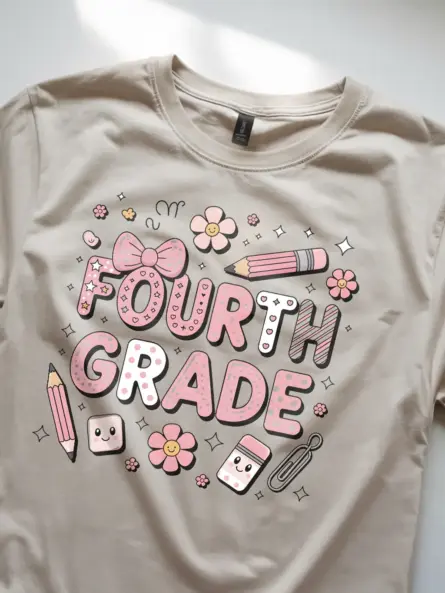 Fourth Grade Shirt – Glitter Kawaii Back to School Tee - Image 8