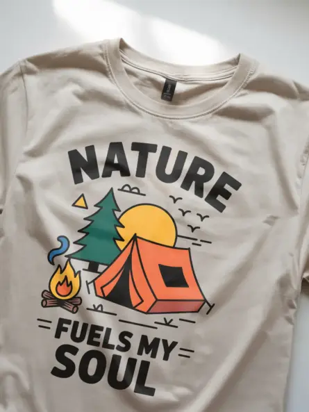Retro Camping Nature Shirt “Nature Fuels My Soul” Design - Image 8