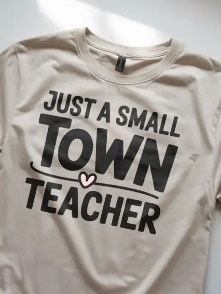 Adorable Small Town Teacher Shirt – Country School Gift Tee - Image 8