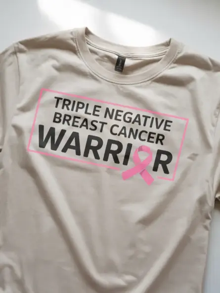 Triple Negative Breast Cancer Warrior Shirt – Clean Bold Statement - Image 12